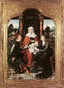 St Anne with the Virgin and Child and St Joachim gh, CLEVE, Joos van